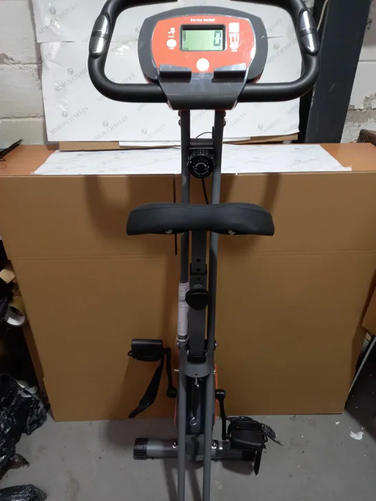 DAVINA FITNESS FOLDING MAGNETIC EXERCISE BIKE - CORAL - COLLECTION ONLY