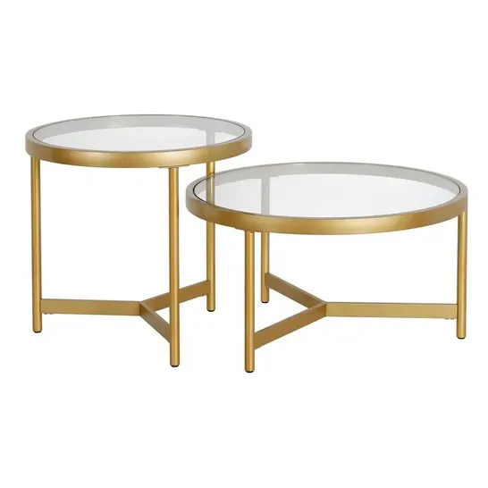 BOXED QUENTIN 2 PIECE COFFEE TABLE SET 