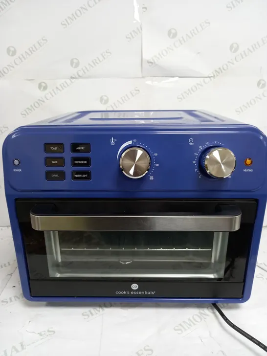 COOK'S ESSENTIAL 21-LITRE AIRFRYER OVEN IN BLUE 