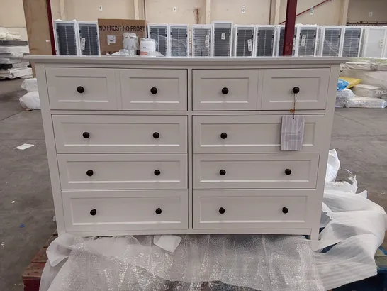 DESIGNER 8-DRAWER CHEST OF DRAWERS - WHITE (1 ITEM)