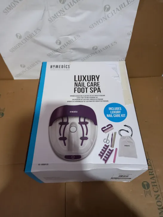  BOXED HOMEDICS LUXURY NAIL CARE FOOT SPA