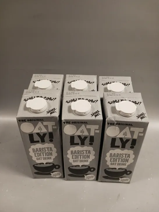 6 X SEALED OAT-LY! BARISTA EDITION OAT DRINKS - 6 X 1L