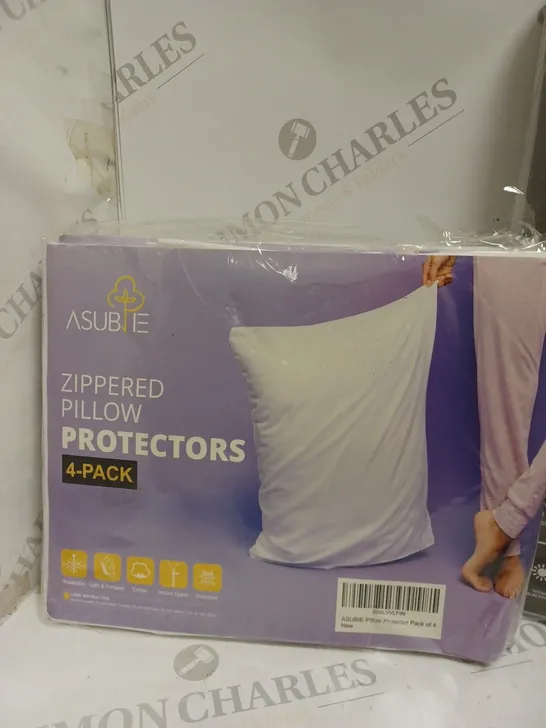 BLACKOUT CURTAIN LININGS AND 2 PACKS OF ZIPPED PILLOW PROTECTORS 