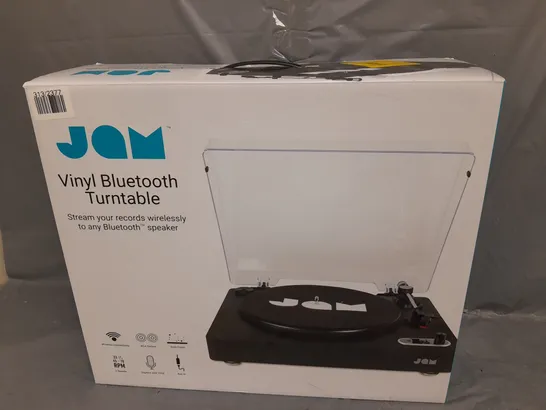 2 X BOXED JAM VINYL BLUETOOTH TURNTABLE 