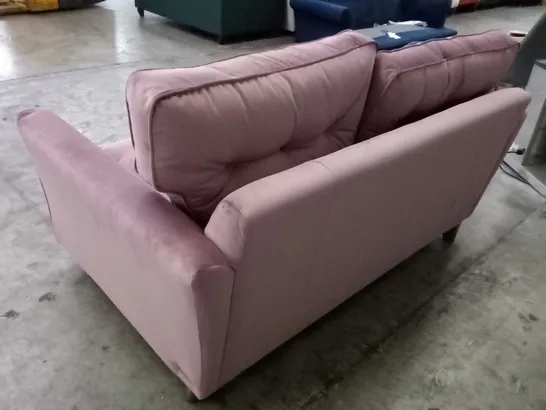 QUALITY THE LOUNGE CO DESIGNER MELODY 2.5 SEATER SOFA - PINK FABRIC 