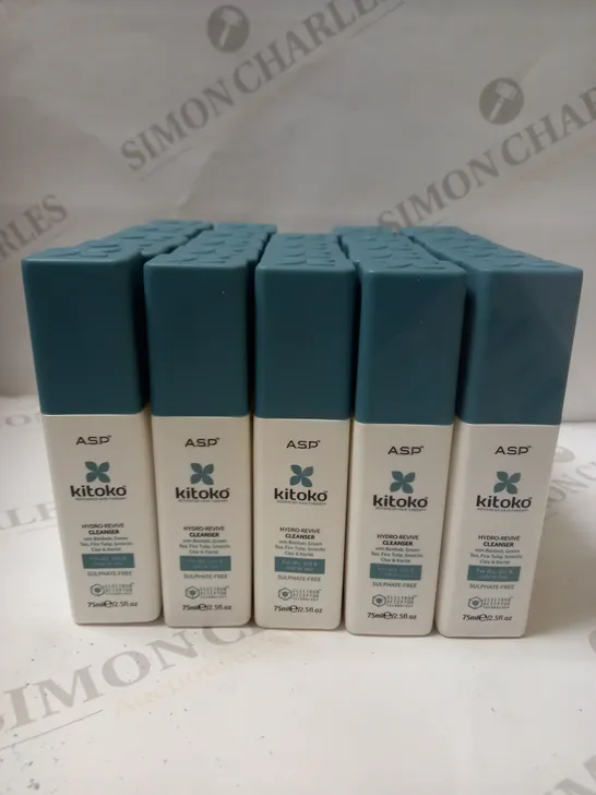 LOT OF APPROX 24 X 75ML A.S.P KITOKO HYDRO REVIVE CLEANSER 