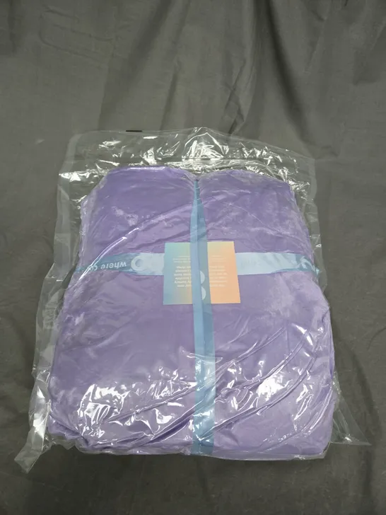 SEALED OODIE HOODED OVERSIZED BLANKET - PURPLE 