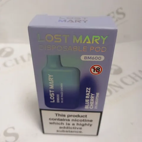 5 BOXED LOST MARY DISPOSABLE PODS BM600