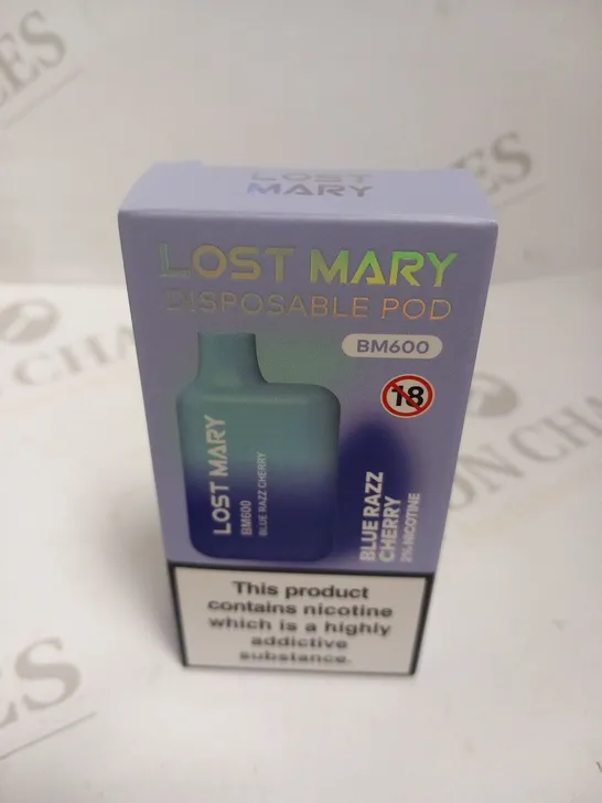 5 BOXED LOST MARY DISPOSABLE PODS BM600