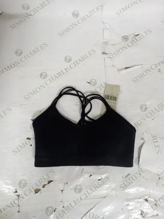 SWEATY BETTY OH SO SOFT YOGA BRA IN BLACK SIZE S