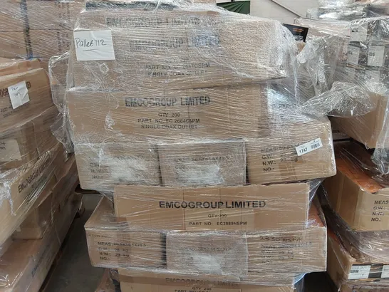 PALLET OF APPROXIMATELY  ASSORTED ELECTRICAL ITEMS/COMPONENTS TO INCLUDE: OUTLETS