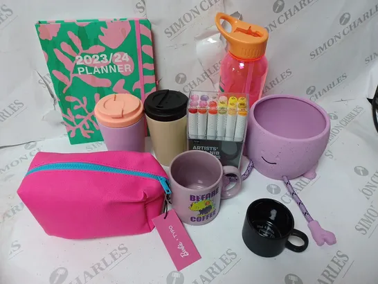 APPROXIMATELY 9 COTTON ON ITEMS INCLUDING 2023/2024 PLANNER, BARBIE PENCIL CASE, ARTIST MARKERS