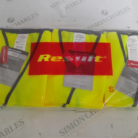 SEALED SET OF 9 RESULT CHILDRENS HIGH VIS JACKETS - 4-6 YEARS