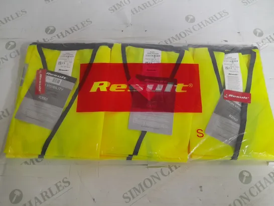 SEALED SET OF 9 RESULT CHILDRENS HIGH VIS JACKETS - 4-6 YEARS