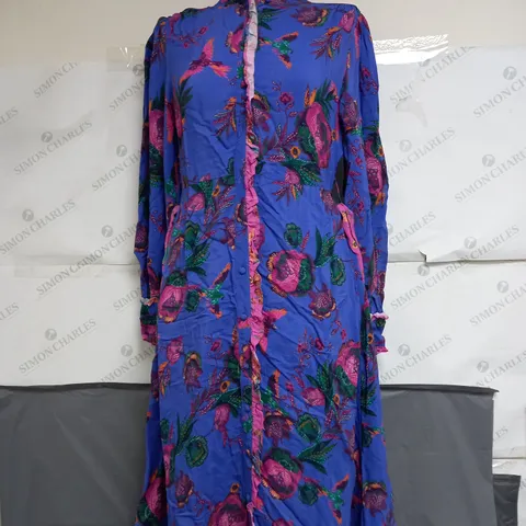 MONSOON FLORAL PATTERN BUTTONED DRESS SIZE 10