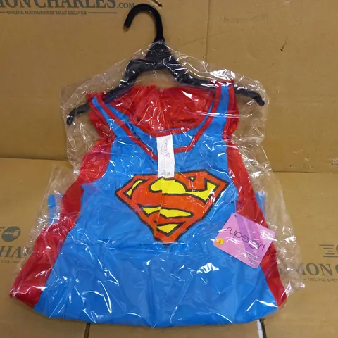 BOX OF APPROX 35 SUPERGIRL DRESSES WITH CAPE - SIZE SMALL