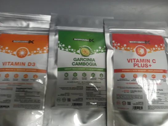 LOT OF 8 ASSORTED FOOD SUPPLEMENTS TO INCLUDE CBD GUMMIES, SEAMOSS COMPLEX, DONG QUAI AND GARCINIA CAMBOGIA