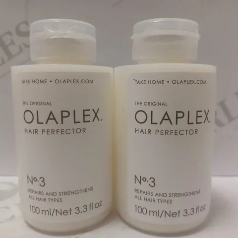 LOT OF 2 X 100ML OLAPLEX NO.3 HAIR PERFECTOR