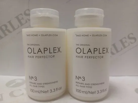 LOT OF 2 X 100ML OLAPLEX NO.3 HAIR PERFECTOR