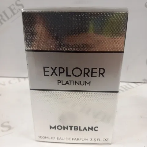 BOXED AND SEALED MONT BLANC EXPLORER PLATINUM EAU DE PARFUM 100ML