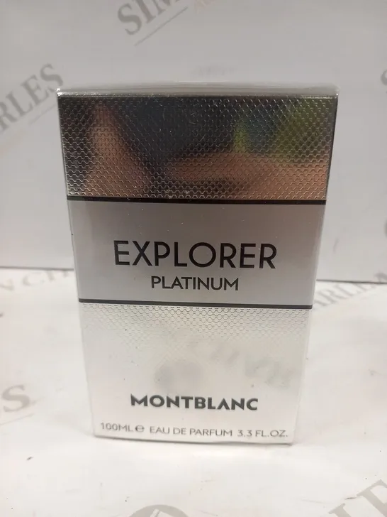 BOXED AND SEALED MONT BLANC EXPLORER PLATINUM EAU DE PARFUM 100ML