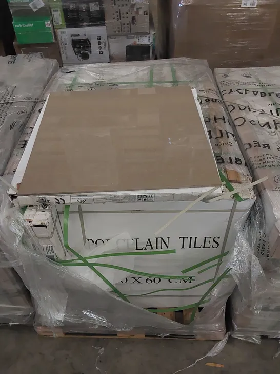 PALLET OF APPROX 30 X CARTONS OF JOHNSON TILES, MODERN FLAX POLISHED PORCELAIN FLOOR TILES - 4 TILES PER CARTON // TILE SIZE: 600 x 600 x 9.5mm