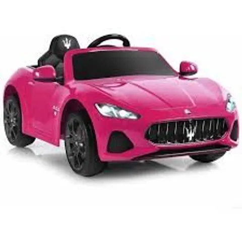 BOXED MASERATI 12V KIDS ELECTRIC RIDE ON CAR LICENSED BATTERY POWERED VEHICLE REMOTE CONTROL - PINK