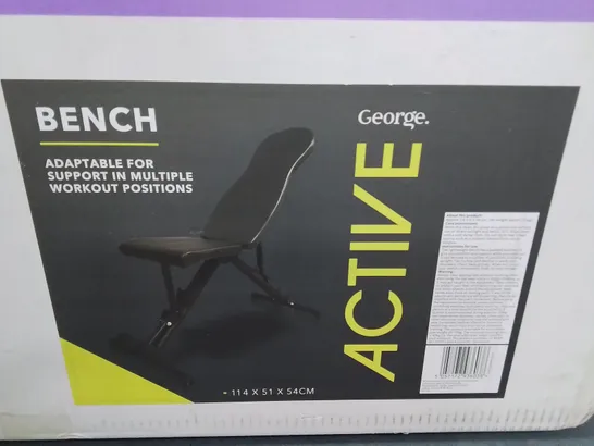 BOXED ACTIVE WORKOUT BENCH - 1 PIECE
