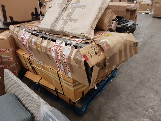 PALLET OF ASSORTED GARDEN FURNITURE PARTS 