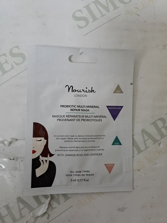 BOX OF APPROX. 100 PROBIOTIC MULTI-MINERAL REPAIR MASK, 5ML PACKETS 