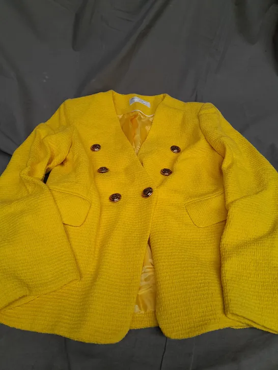 HELENE BERMAN LONDON YELLOW BLAZER - SIZE 10 