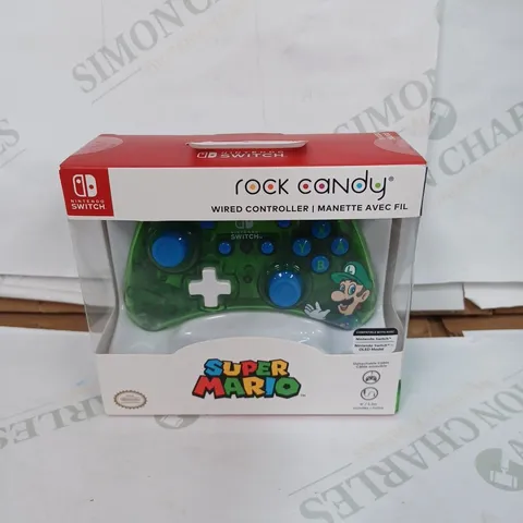 NINTENDO SWITCH ROCK CANDY SUPER MARIO WIRED LUIGI CONTROLLER 