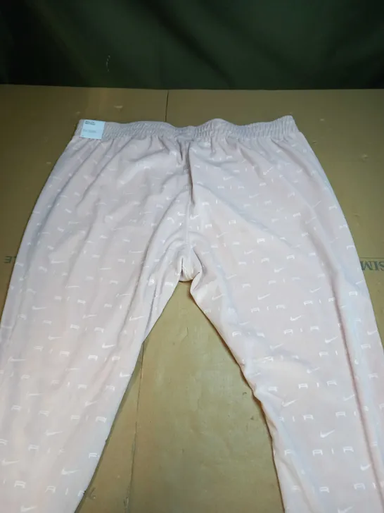 NIKE SLIM FIT MID RISE PINK JOGGING PANTS IN PINK - SIZE 2X