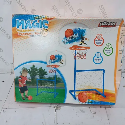 BOXED PILSON MAGIC BASKETBALL AND FOOTBALL SET