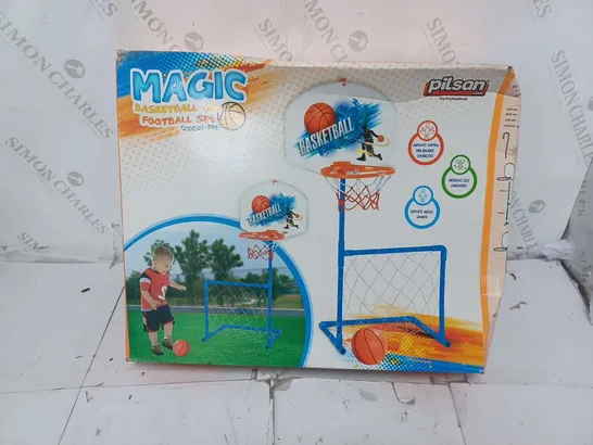 BOXED PILSON MAGIC BASKETBALL AND FOOTBALL SET