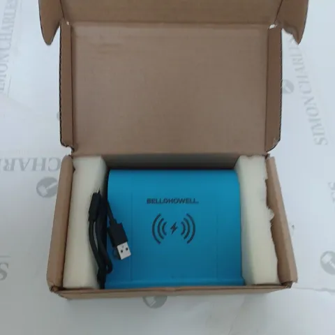 B&H BLUE WIRELESS CHARGER AND SPEAKER