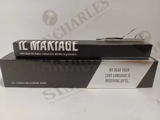 IL MAKIAGE LONG WEAR EYE PENCIL AND FOUNDATION BRUSH