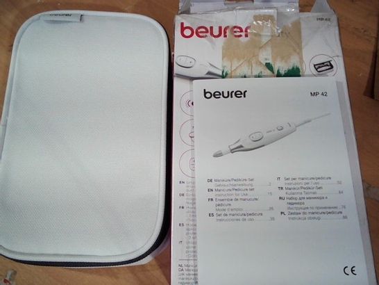 BEURER MP42UK PROFESSIONAL QUALITY HOME MANICURE AND PEDICURE SET