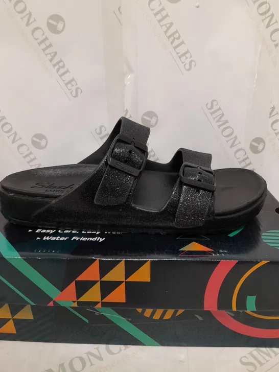 SKECHERS CALI GEAR SLIDE SANDAL BLACK SIZE 7