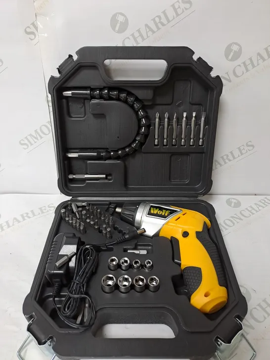 BOXED WOLF 3.6V CORDLESS SCREWDRIVER KIT