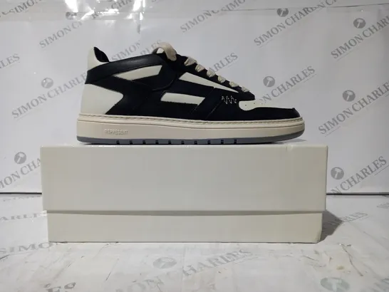 BOXED PAIR OF REPRESENT SHOES IN BLACK/CREAM UK SIZE 11