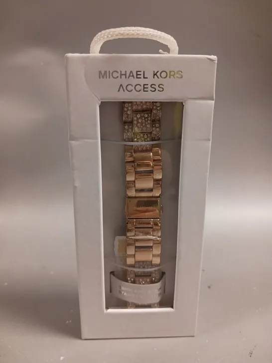 BOXED MICHAEL KORS STAINLESS STEEL APPLE WATCH STRAP 