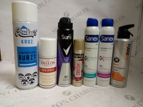 LOT OF APPROXIMATELY 25 ASSORTED AEROSOLS, TO INCLUDE DEODORANT, AIR FRESHENER, ETC - COLLECTION ONLY