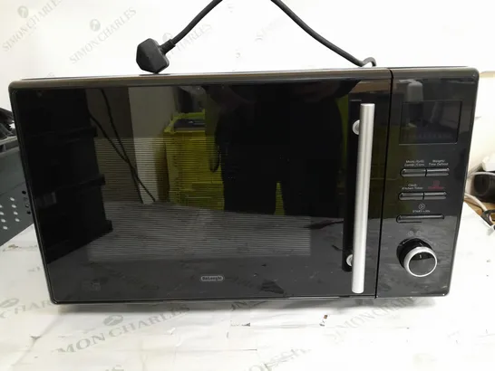 BOXED DELONGHI MICROWAVE OVEN IN BLACK