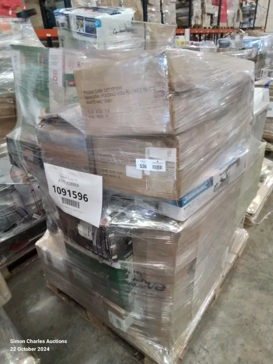 PALLET OF APPROXIMATELY 20 UNPROCESSED RAW RETURN HOUSEHOLD AND ELECTRICAL GOODS TO INCLUDE;