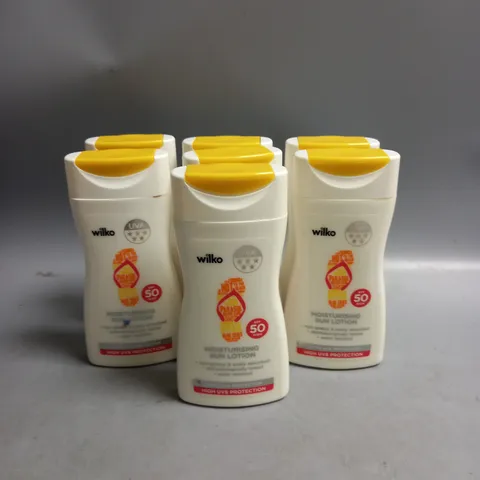 LOT OF 7 MOISTURISING SUN  LOTION SPF 50 200ML