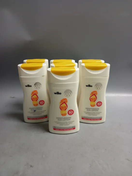 LOT OF 7 MOISTURISING SUN  LOTION SPF 50 200ML