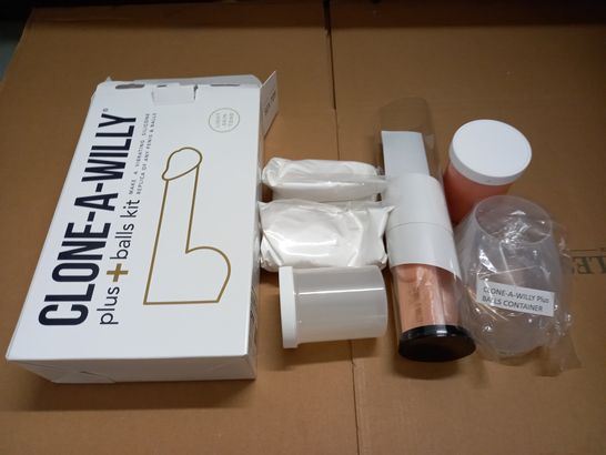 BOXED CLONE-A-WILLY PLUS BALLS SILICONE PENIS KIT