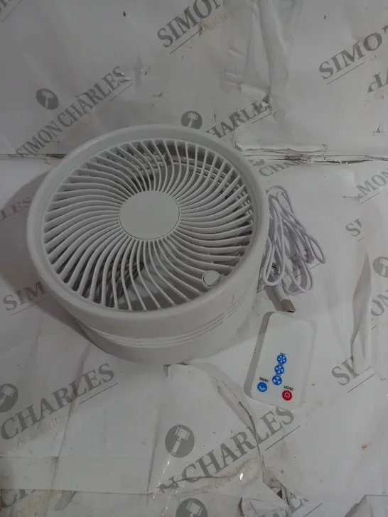 BOXED BELL & HOWELL OSCILLATING FOLDING RECHARGEABLE FAN, WHITE