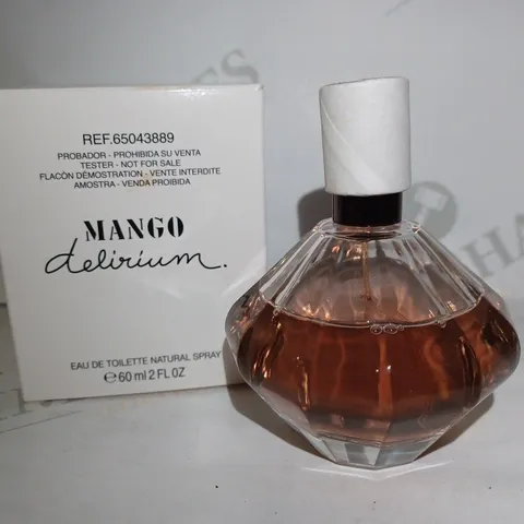 LOT OF APPROX 10 X 60ML MANGO DELIRIUM EAU DE TOILETTE TESTERS